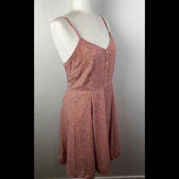 GAP Pink Peach White Floral Sundress Spaghetti Strap Sz 8 Fit n Flare - Picture 7 of 11